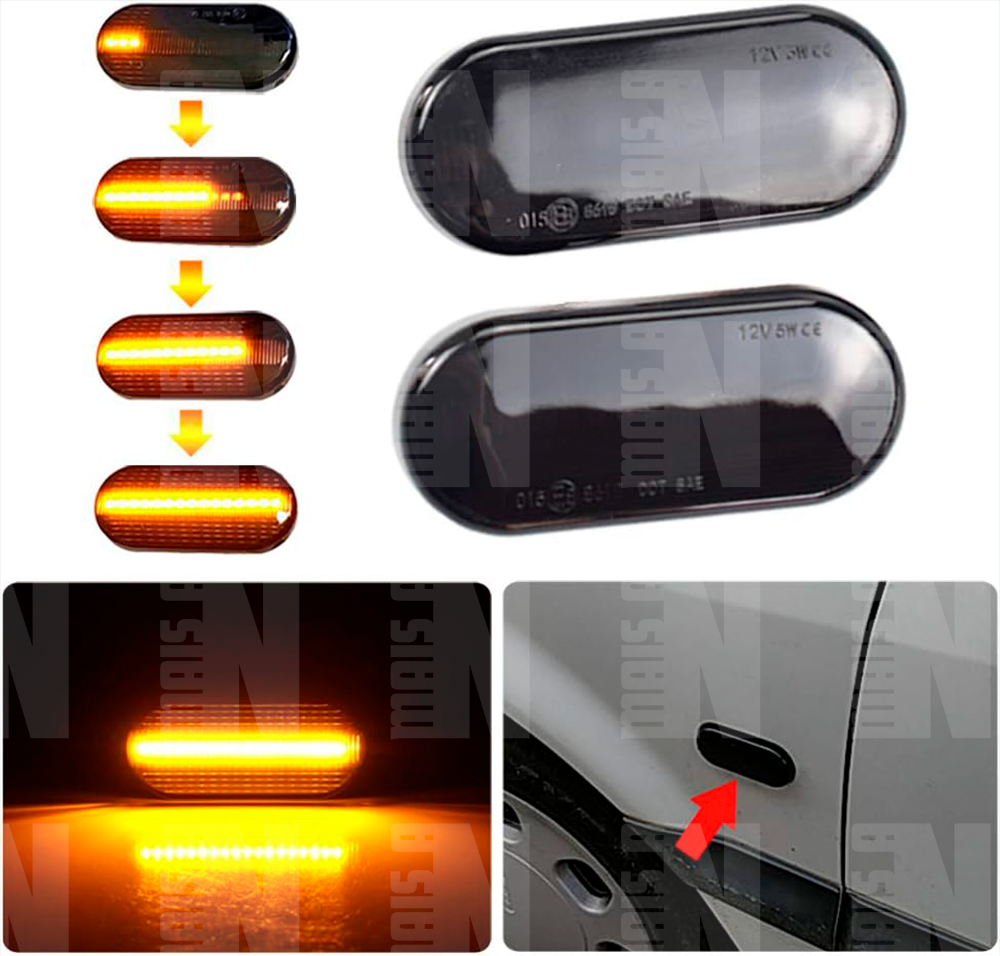 Piscas Laterais Dinâmicos LED - VAG